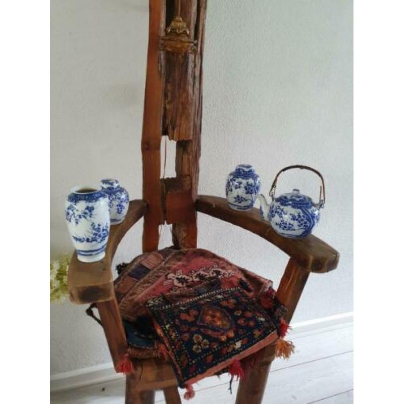 Antiek/vintage Chinees porselein vazen en theepot SAMEN VOOR