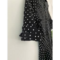 Prachtige swing polkadotjurk Unique vintage