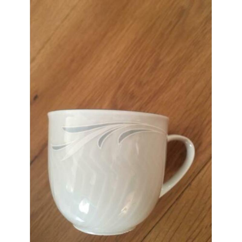 Koffie / thee servies porselein theepot kop schotel Scherzer