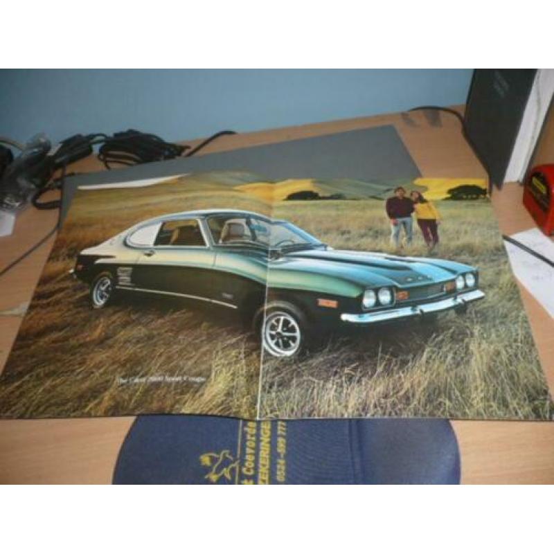 ZEER ZELDZAME USA Folder FORD CAPRI modellen 1971