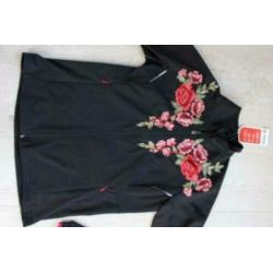 Dames wandeljas softshell bloemen L nieuw sport jas nieuw