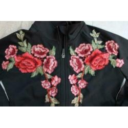 Dames wandeljas softshell bloemen L nieuw sport jas nieuw