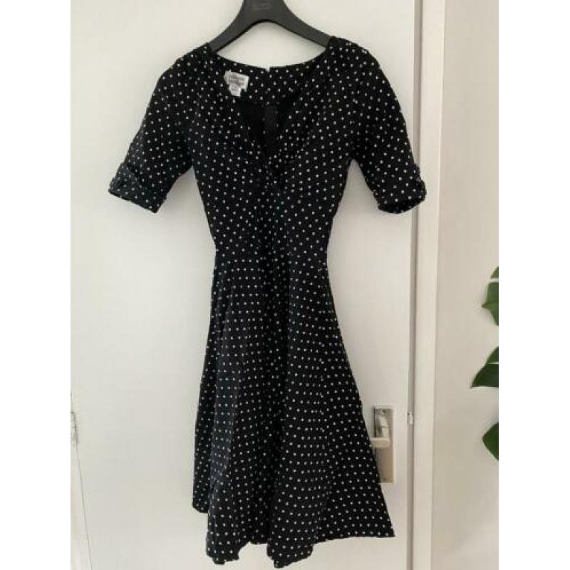 Prachtige swing polkadotjurk Unique vintage