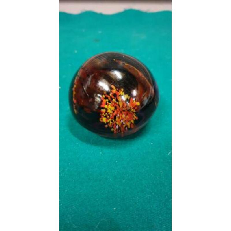glas ornament bol bruin