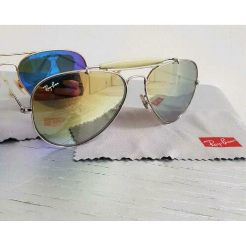 2 x nieuwe originele Rayban piloten zonnebrillen !!