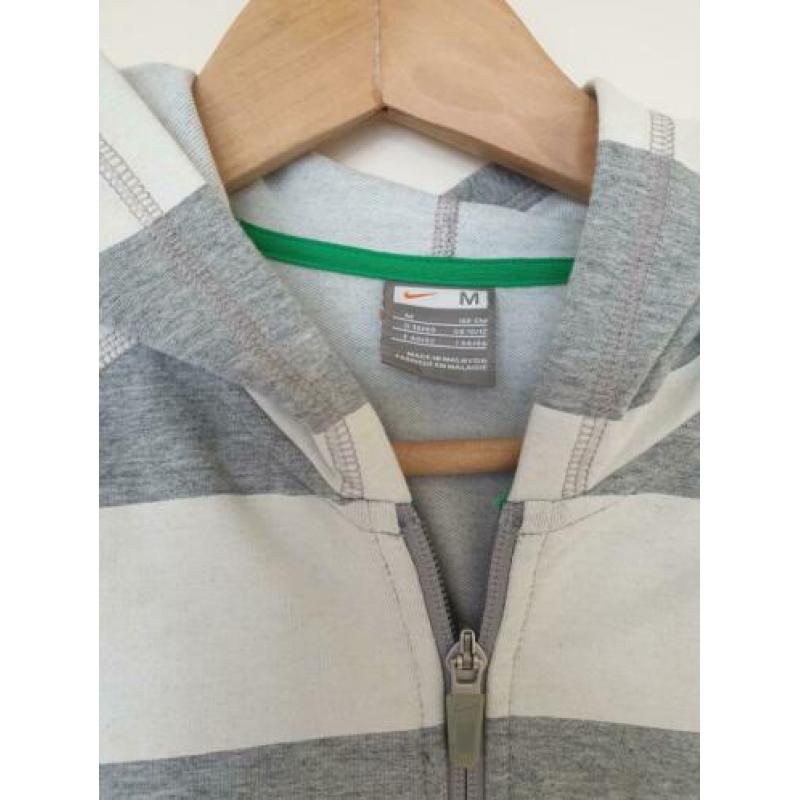 Nike grijze dameshoody, korte mouw, mtM