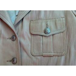ZGAN mooi beige lamsleren jasje van AEBEL - maat M 38 40