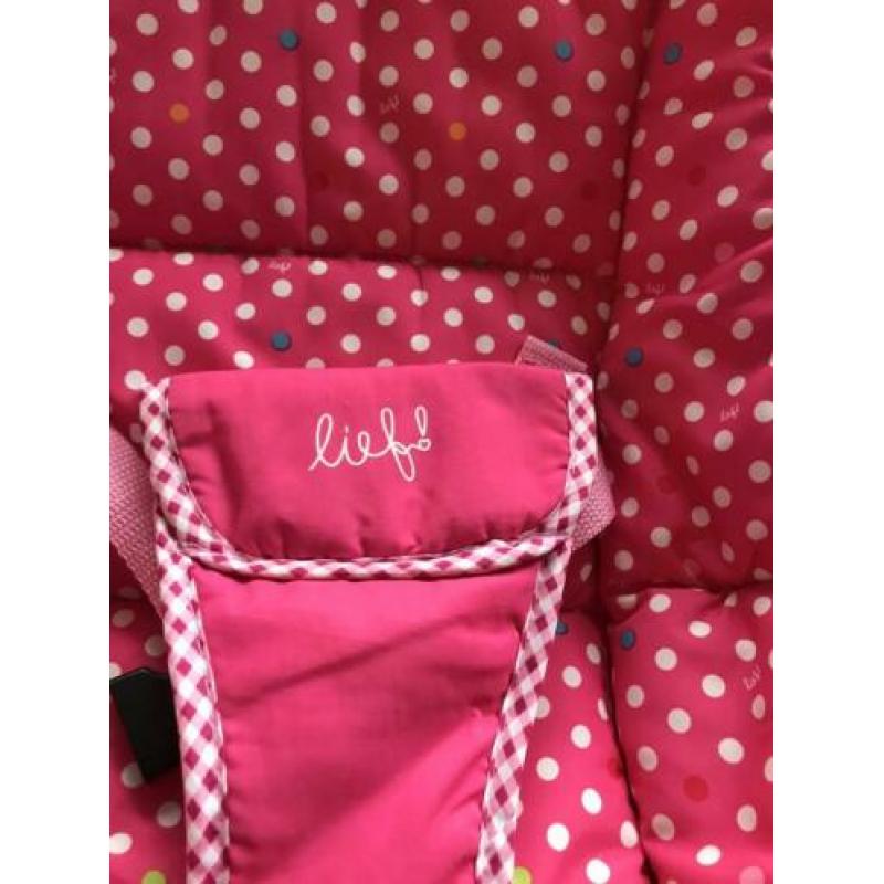 Mooie roze wipstoel van Lief! Mag weg voor €10,-