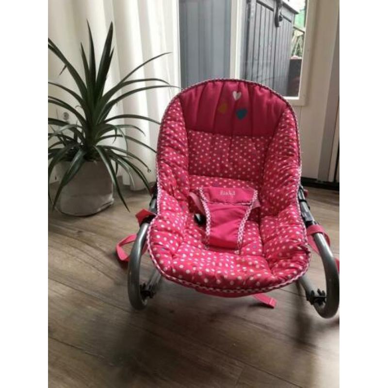 Mooie roze wipstoel van Lief! Mag weg voor €10,-
