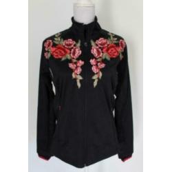 Dames wandeljas softshell bloemen L nieuw sport jas nieuw