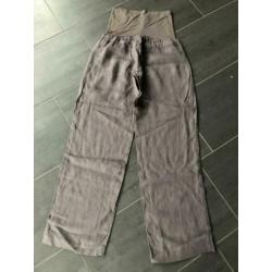 Vanilia broek 100%linnen maat 36 taupe