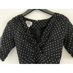 Prachtige swing polkadotjurk Unique vintage