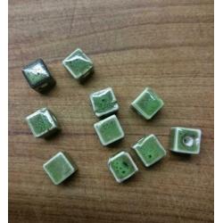 Set steen keramiek kralen 8x8mm 10 stuks 1,50 div kleuren