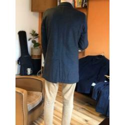 Tommy Hilfiger, grijze geruitte wollen jas, 50 / M, L