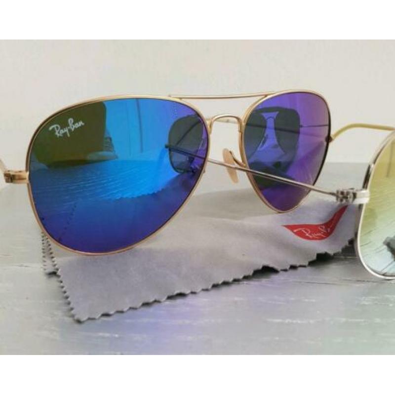 2 x nieuwe originele Rayban piloten zonnebrillen !!
