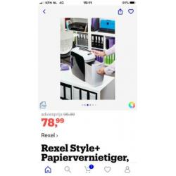 Papierversnipperaar Rexel