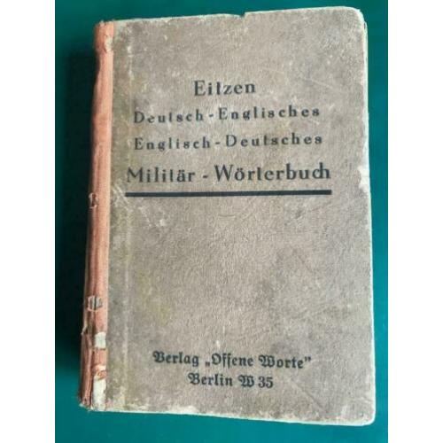 Militair woordenboek origineel wo2 ww2