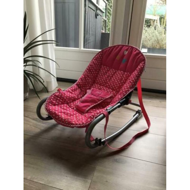 Mooie roze wipstoel van Lief! Mag weg voor €10,-