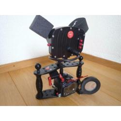 Hugyfot onderwaterhuis Pro+ met GoPro 4 en 2 x Weefine 2800