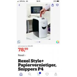 Papierversnipperaar Rexel