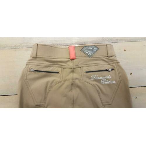 Beige paardrijbroek maat 36 Diamond Edition