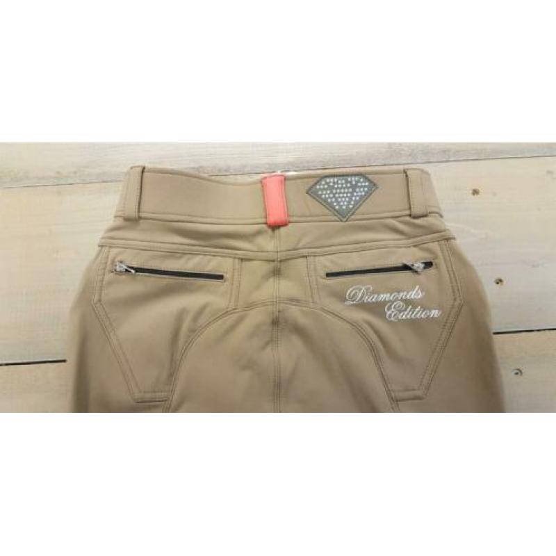 Beige paardrijbroek maat 36 Diamond Edition