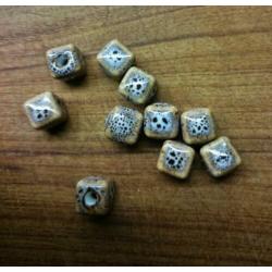 Set steen keramiek kralen 8x8mm 10 stuks 1,50 div kleuren