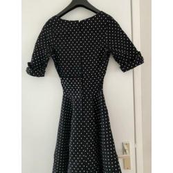 Prachtige swing polkadotjurk Unique vintage