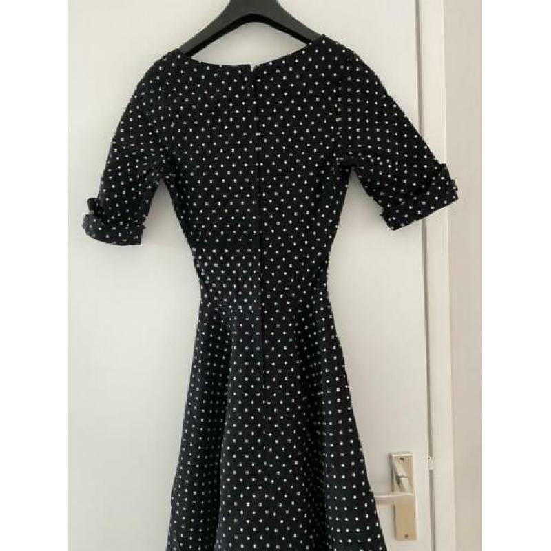 Prachtige swing polkadotjurk Unique vintage