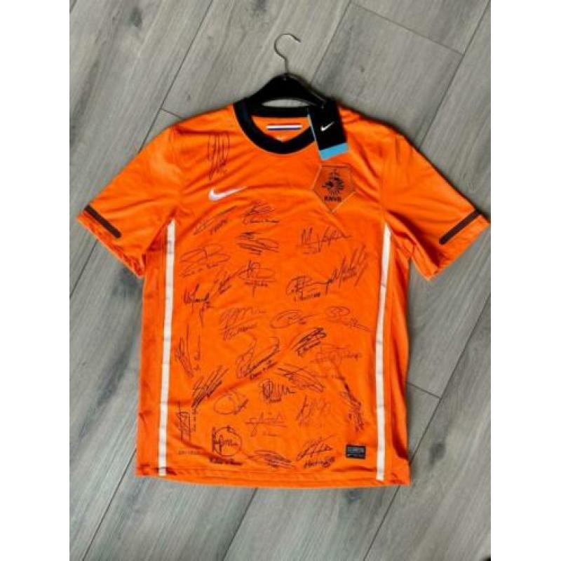 Shirt Nederlands Elftal WK 2010 met handtekeningen selectie