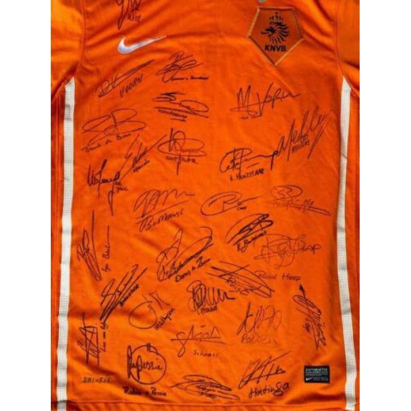 Shirt Nederlands Elftal WK 2010 met handtekeningen selectie