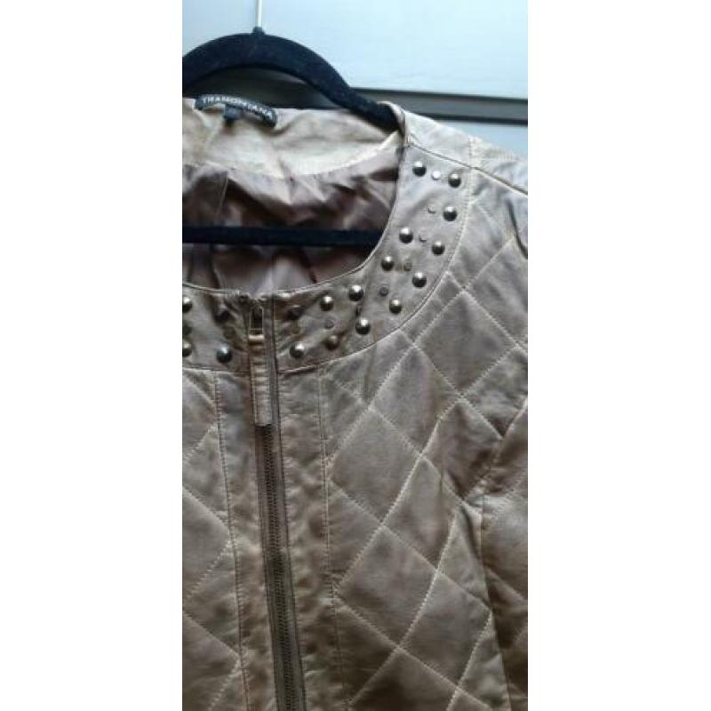 Zgan lederlook jasje met studs van Tramontana