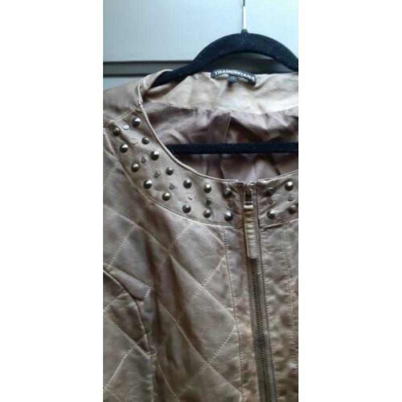 Zgan lederlook jasje met studs van Tramontana
