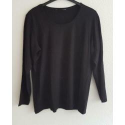 Shirt zwart met lange mouwen