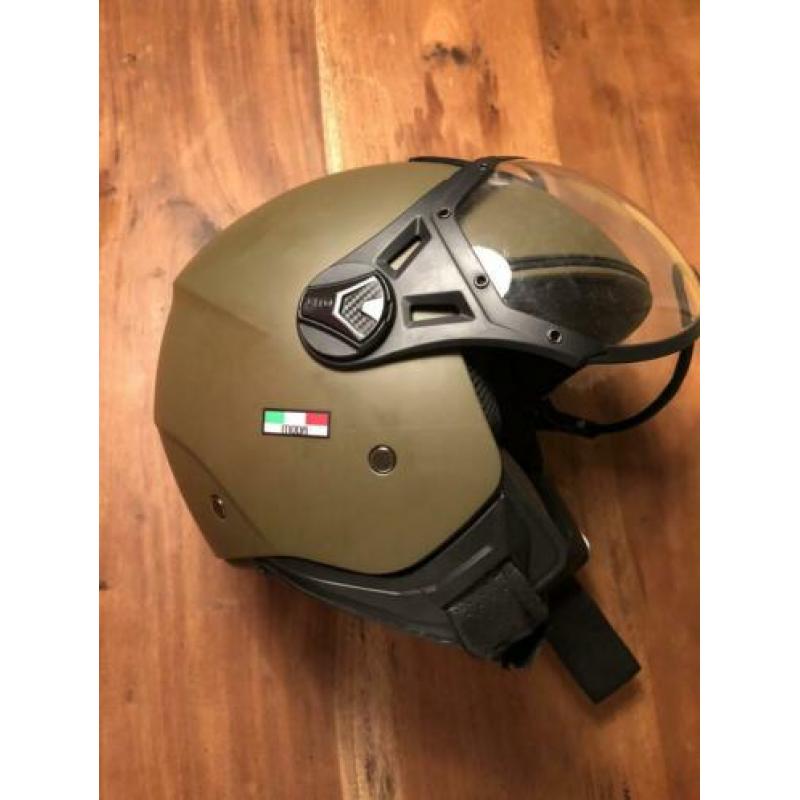 Scooterhelm Vito - Mat, olijf groen - Maat L