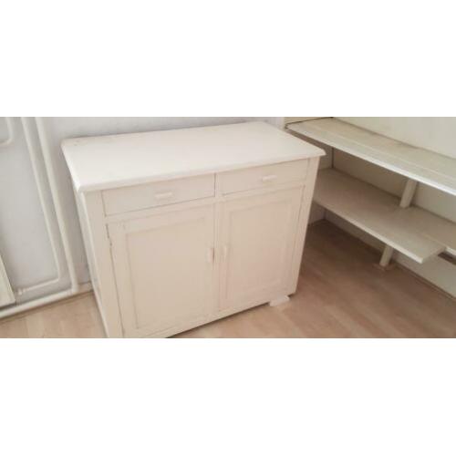 oude commode kastje commode wit