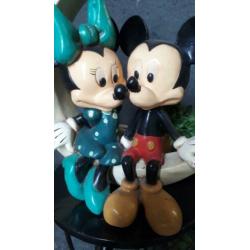 Groot vintage houten Disney beeld