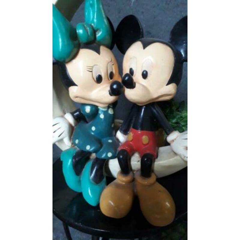 Groot vintage houten Disney beeld