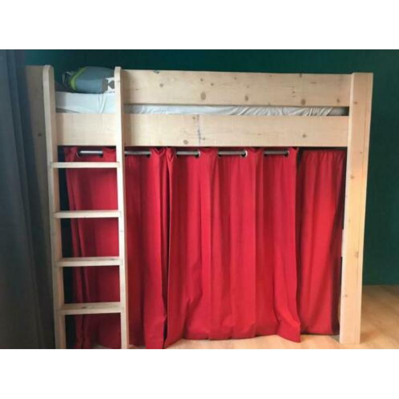 Steigerhout hoogslaper white wash