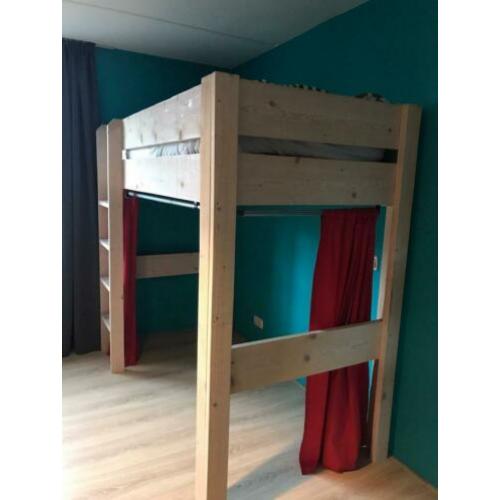 Steigerhout hoogslaper white wash