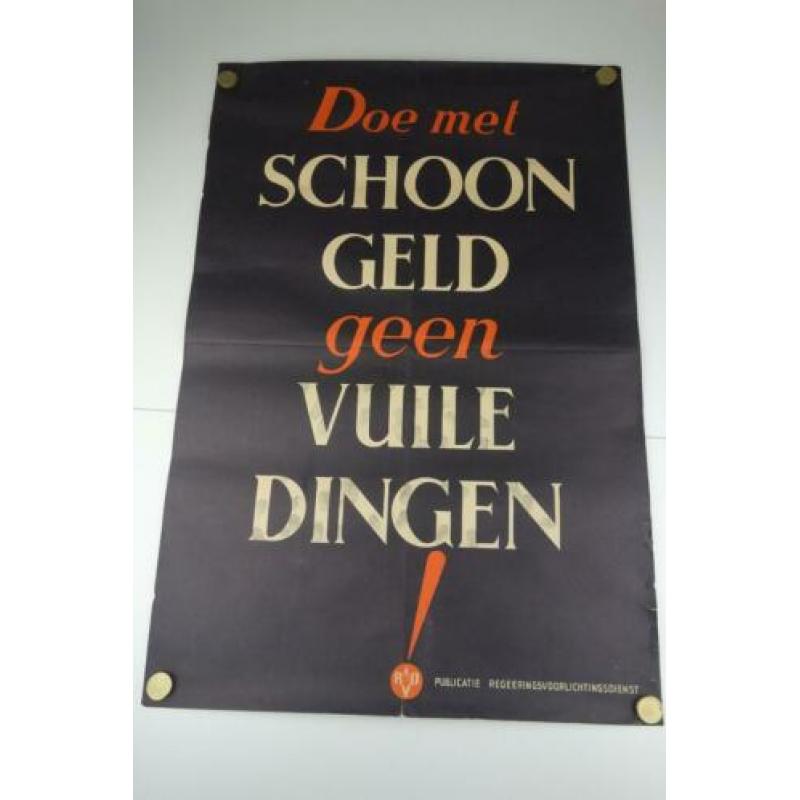 Utrechtse ww2 poster in top staat