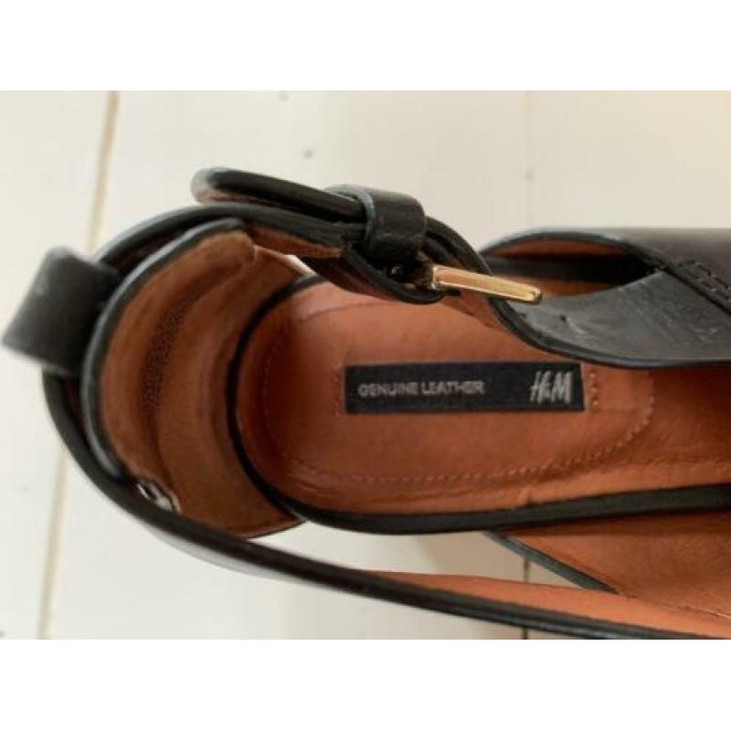 Leren sleehakken H&M maat 40