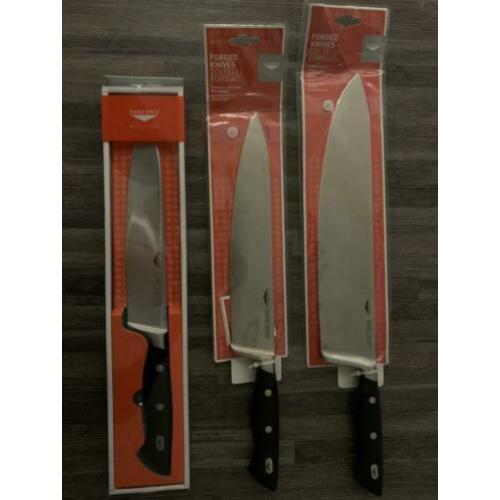 Paderno Professionele Koksmessen 30cm, 24cm en 20cm