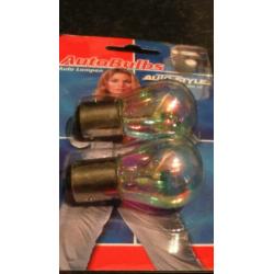 BA15S & BA15D Lampen 21W/12V rood (ChroomCoated)