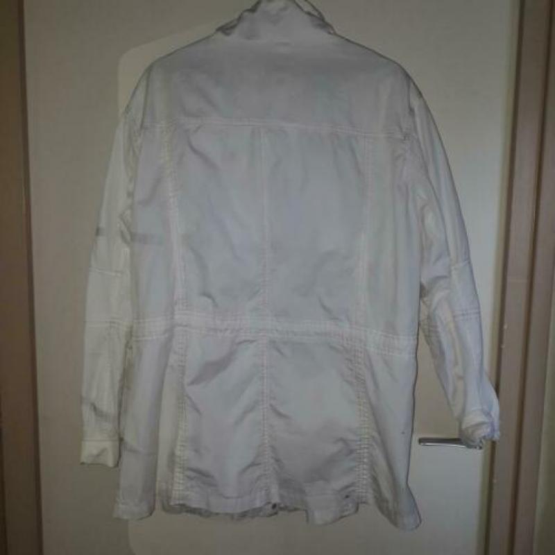 Wit lente/ zomer jas parkamodel maat 48