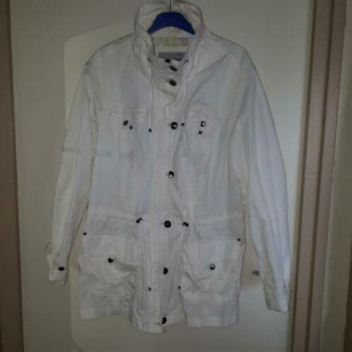 Wit lente/ zomer jas parkamodel maat 48