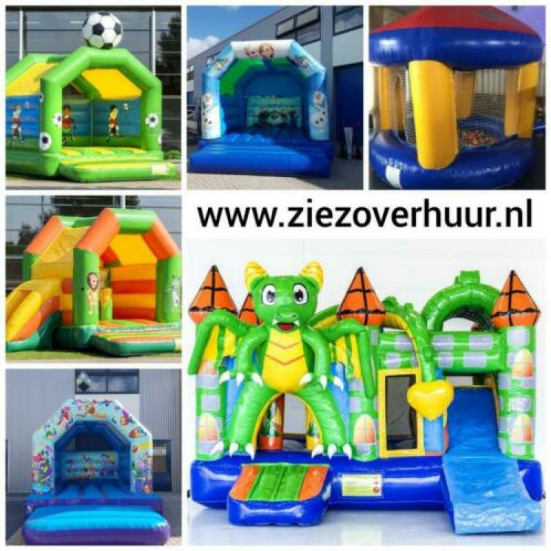 Springkussen dolfijn voetbal frozen draak feest ballenbak