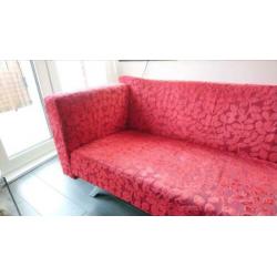Mooie design bank 215 breed 75 hoog en 60 diep rugvlak 45