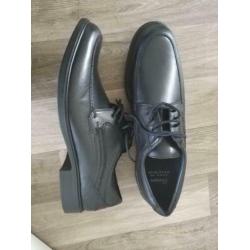 zwarte leren schoenen maat 10 / 45