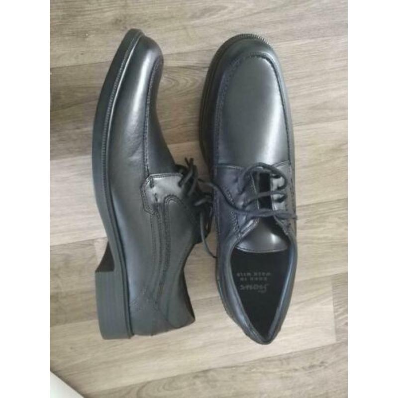 zwarte leren schoenen maat 10 / 45